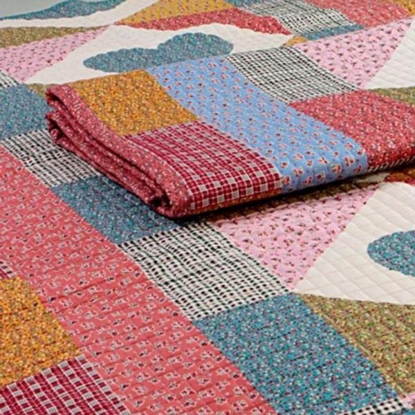 누빔 사이즈 30수 카페트 퀸 순면 거실 침구