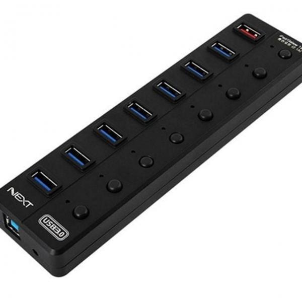 허브 포트 멀티 8 유전원 스마트 usb 고성능