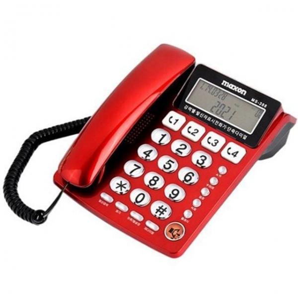 표시 전화기 유선 가정용 아날로그 발신자 재다이얼 사무실