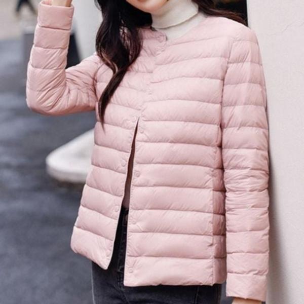 여성 오리털 이너웨어 경량 이너 덕다운 슬림핏 패딩
