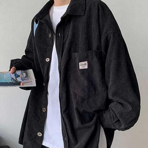 남성 데일리 오버핏 셔츠 루즈핏 남방 캐주얼 간절기