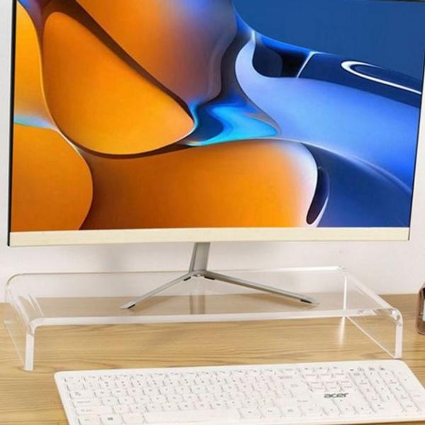 스탠드 모니터 컴퓨터 받침대 사무용 아크릴 투명