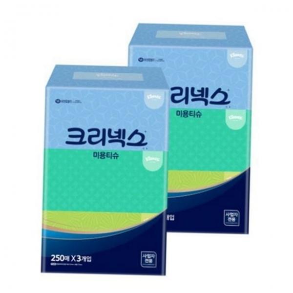 곽티슈 소프트 2겹 티슈 미용 사무실 대용량