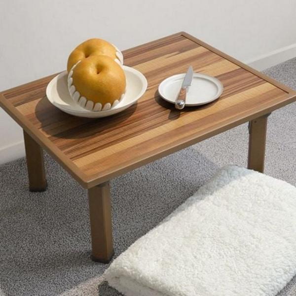 대리석 간이 접이식 좌식 원목 테이블 밥상