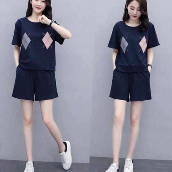 여성 반팔 상하복 트레이닝 데일리 반바지 여름