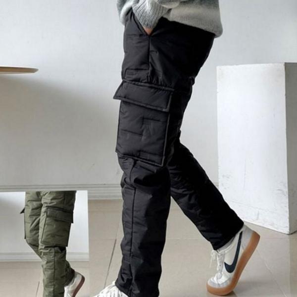 겨울 패딩 남성 방한 슬랙스 조거 카고 바지