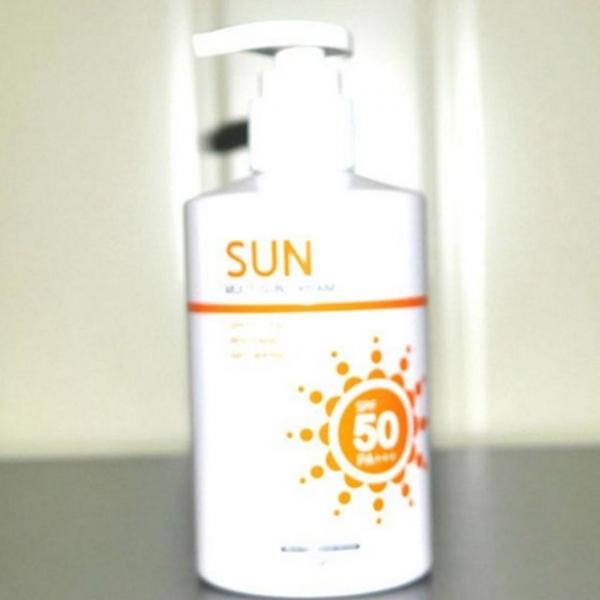 워터프루프 자외선 차단 온가족 선크림 차단제 데일리 바디용 펌프형