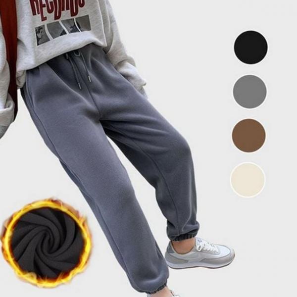 겨울 조거 팬츠 밴딩 데일리 여성 기모 안감
