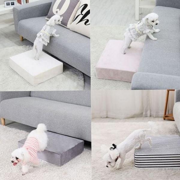반려동물 강아지 고양이 계단 논슬립 2단 슬라이드