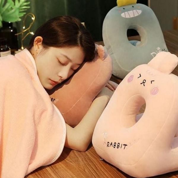 낮잠 푹신한 베개 쿠션 점심 학생 동물 책상용