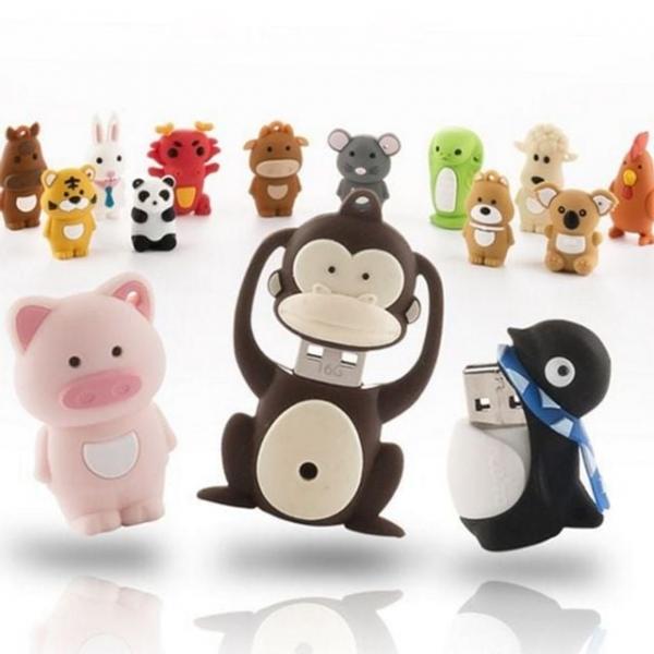 동물 16기가 실리콘 귀여운 플래시 휴대용 메모리 usb