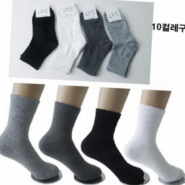 기본 양말 무지 사계절 데일리 중목 남성