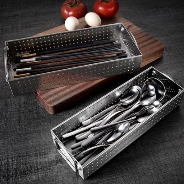 트레이 수저 숟가락 물빠짐 젓가락 수저함 통 스텐