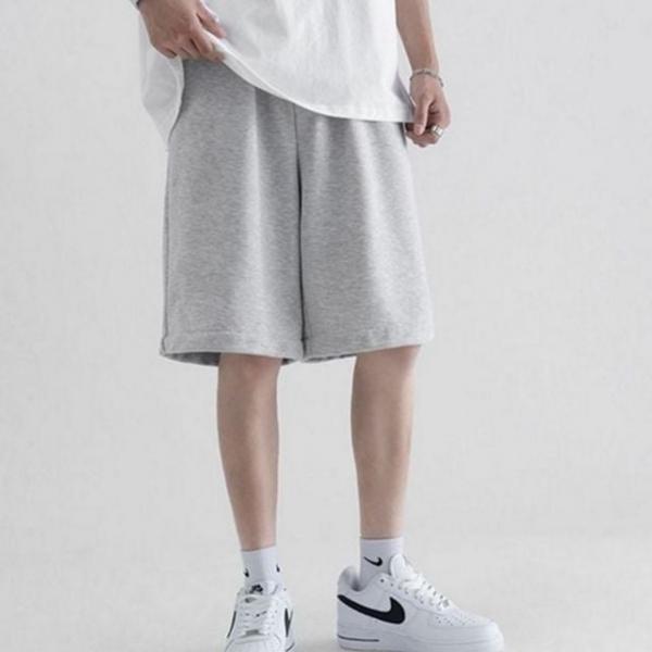 데일리 반바지 남성 루즈핏 밴딩 쇼츠 와이드 허리 캐주얼
