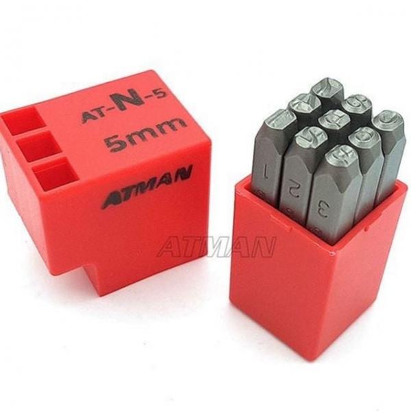 핸드메이드 가이드 가죽 5mm 공예용 숫자 펀치 작업용