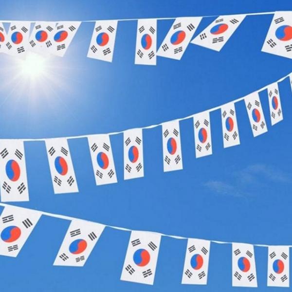 깃발 만국기 삼일절 현충일 장식 태극기