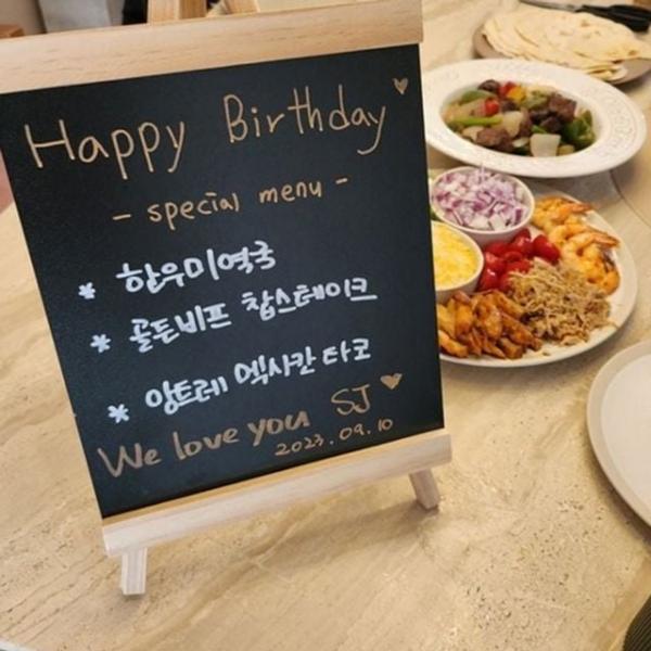 카페 원목 입간판 칠판 보드 메뉴