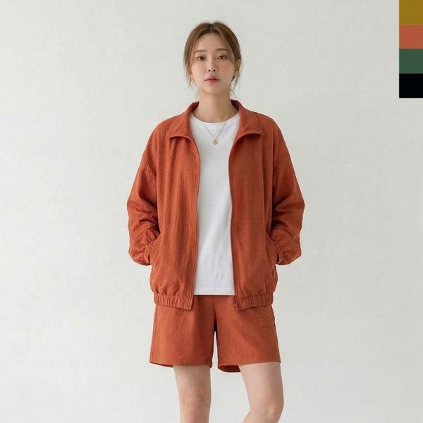 GSS 1021W 여자 시어서커 쿨 썸머 바람막이 자켓 점퍼