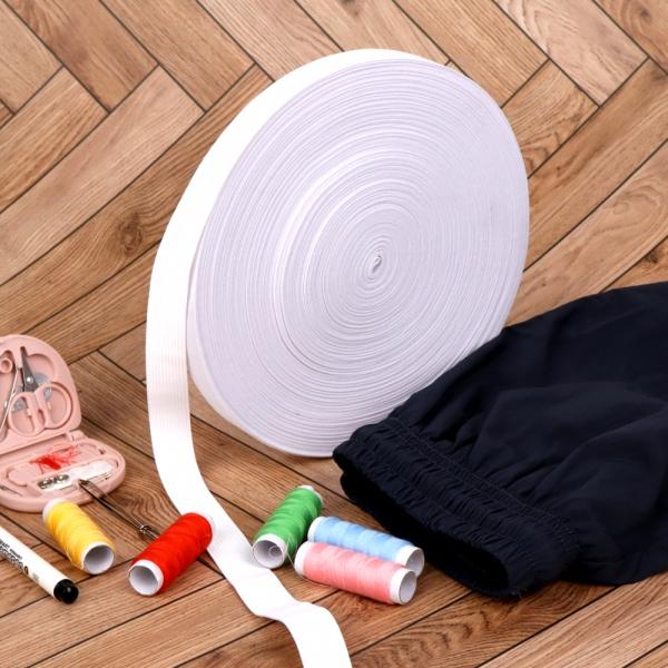 대용량 넓은 고무줄밴드 화이트 2cm x 40m