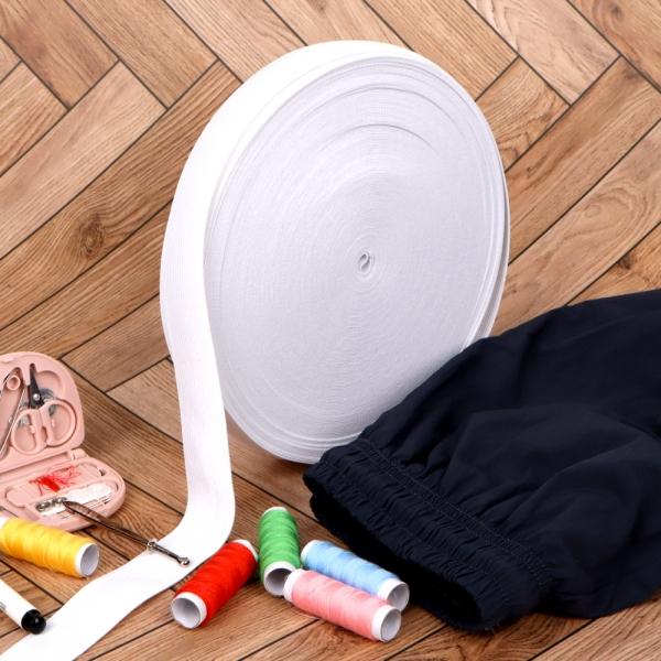 대용량 넓은 고무줄밴드 화이트 3cm x 40m