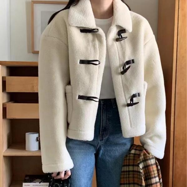 양털 더블 숏자켓 큐티 아우터 SSH-156