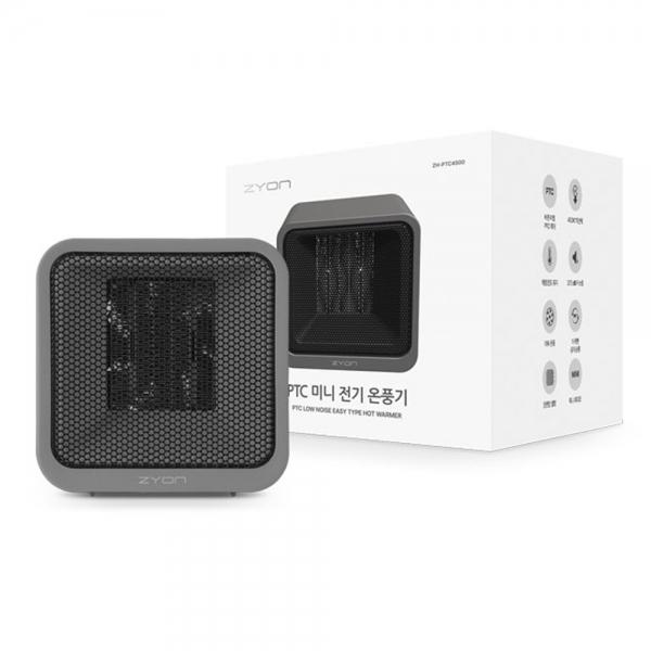 자이온 온풍기 탁상용 PTC히터 (다크 그레이) (ZH-PTC4500 DG) 전기히터