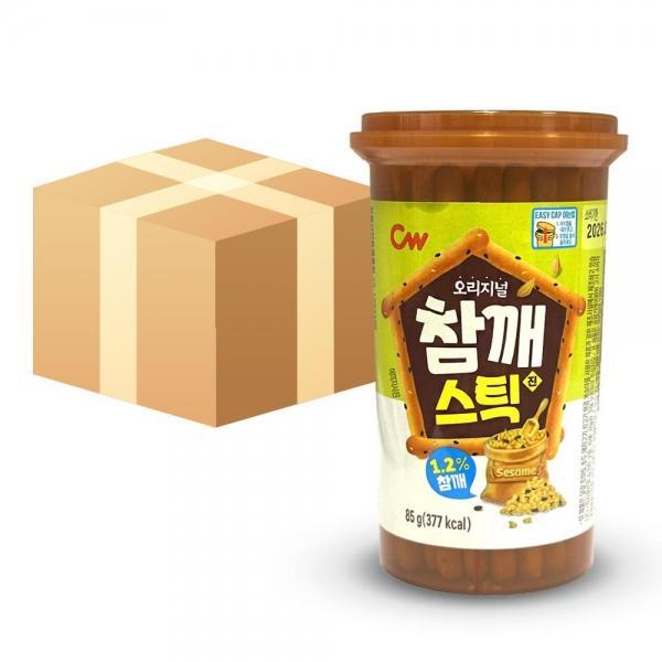 청우식품 고소한 참깨스틱 진 막대 스틱 과자 85g 24개