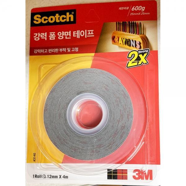 강력 폼 양면 테이프(3M 12mmx4m)X24개