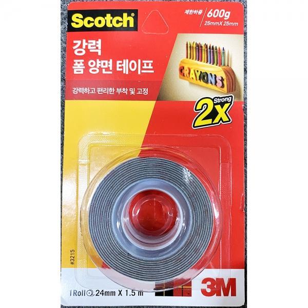 강력 폼 양면 테이프(3M 24mmx1.5m)X24개