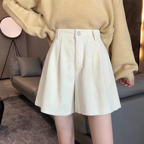 여성 데일리 쿄듀로이 뒷 밴딩 숏 팬츠 SSH-092