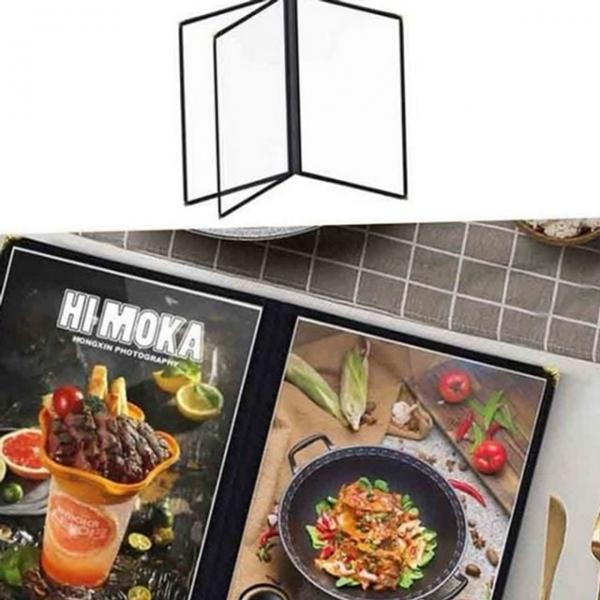 카페 식당 접이식 고급 메뉴판 업소용 투명 바인더
