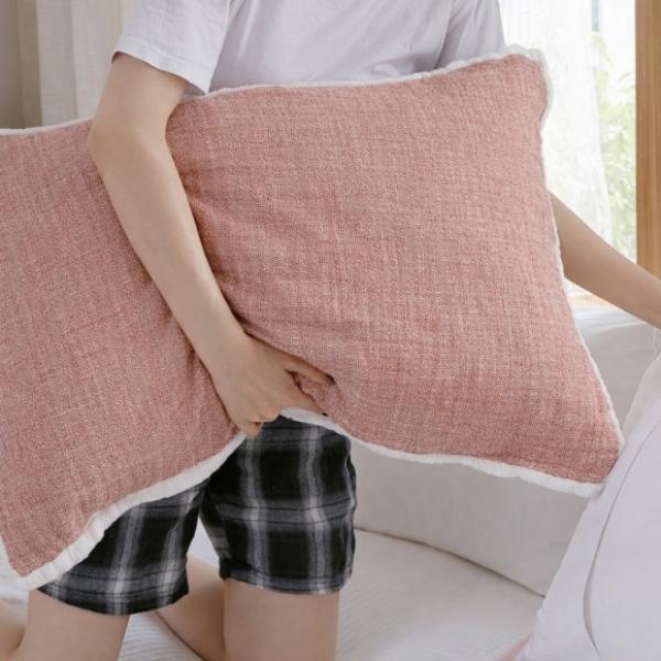 클린앤 밴딩 순면 베개커버 테라코타