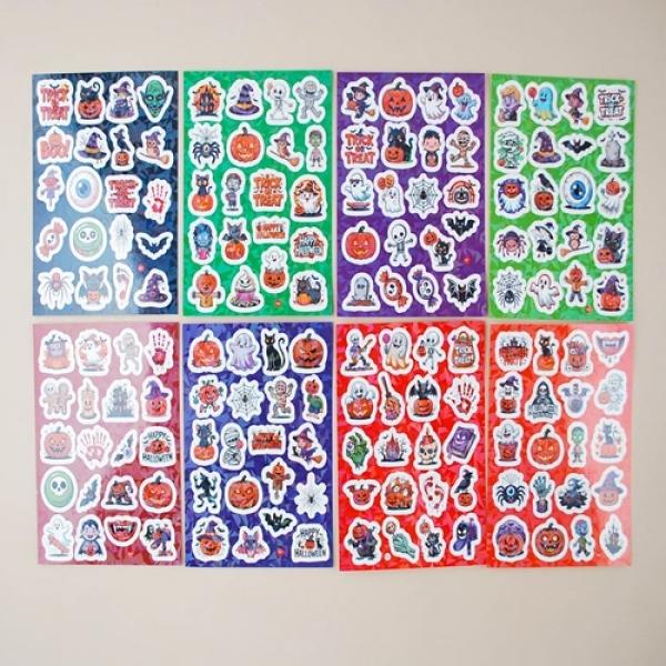 111B] 400 할로윈 심플 스티커 (24개세트)
