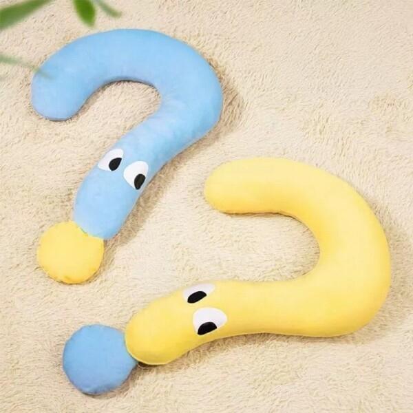 델토 반려동물 물음표 베개