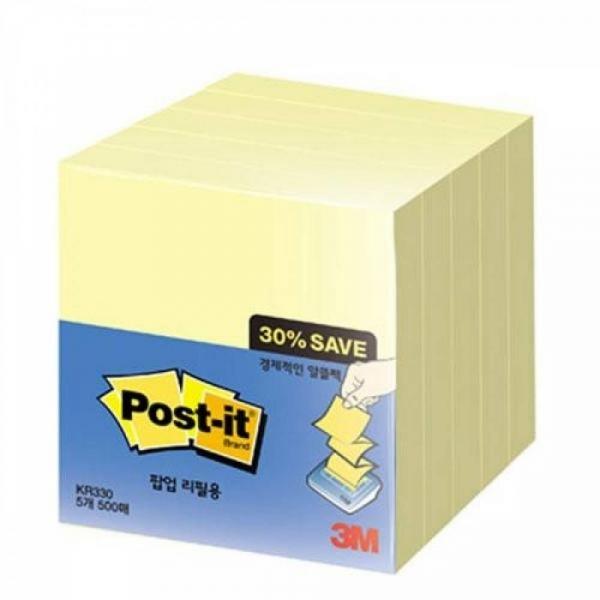 3M  노트 KR330 5 알뜰팩 76X76mm