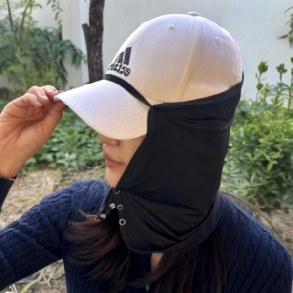 모자 햇볕가리개 캡 블랙