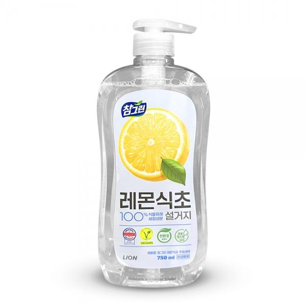 LION 참그린 레몬 식초 설거지 주방세제 750ml