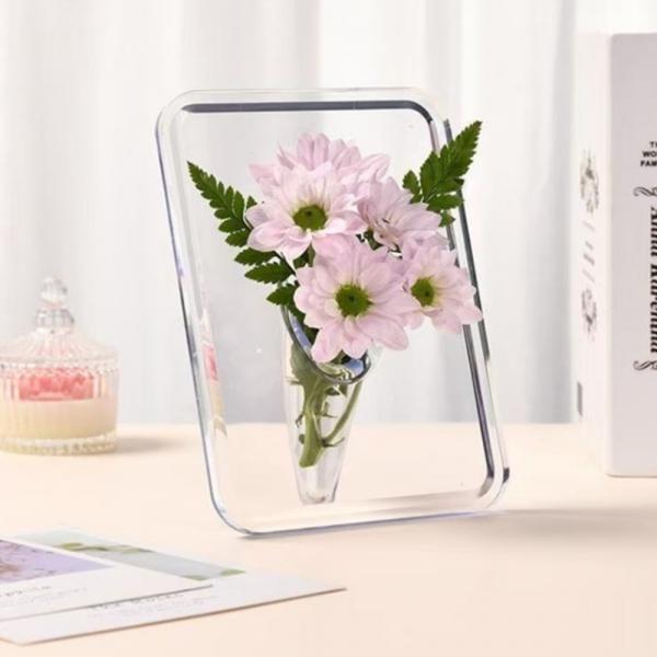 아크릴 화병 3D 입체 꽃병 인테리어 예쁜 디자인 생화 조화