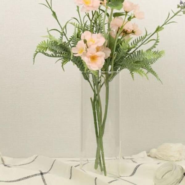 마카 유리 화병 꽃병 인테리어 오브제 꽃병 1200ml 2P