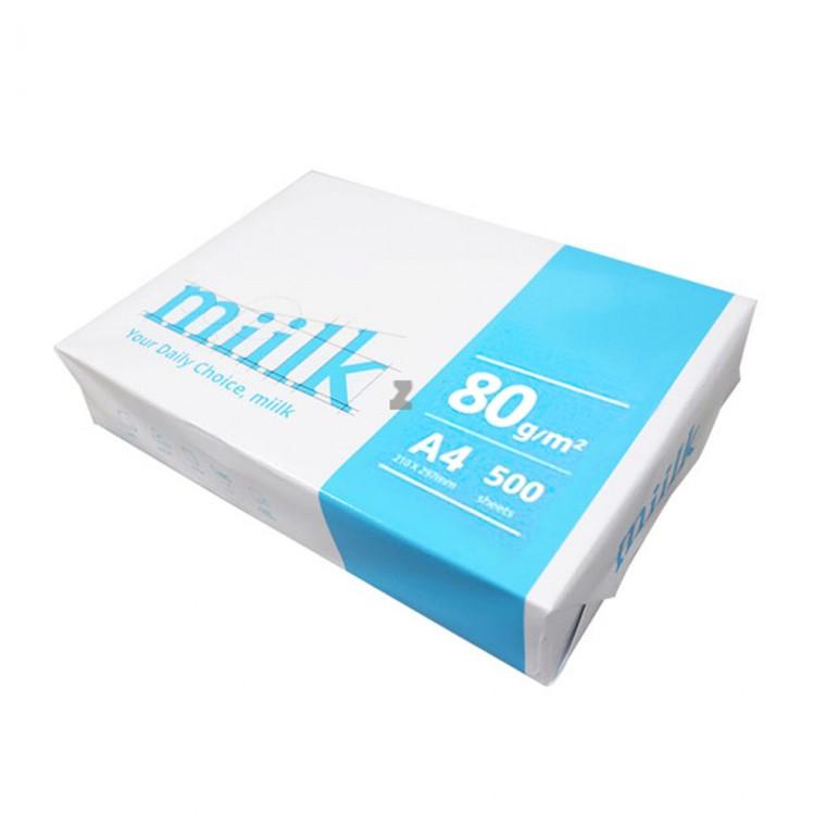 miilk A4용지 80g 500매 1권-T 한국제지 A4용지 A4 에이포용지 복사용지 용지 종이 밀크 에이포