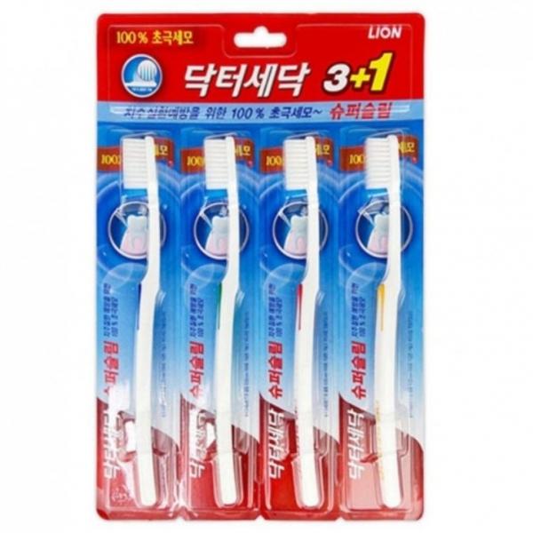 닥터세닥 칫솔 양치 브러쉬 플라그 초극세모 칫솔 4p