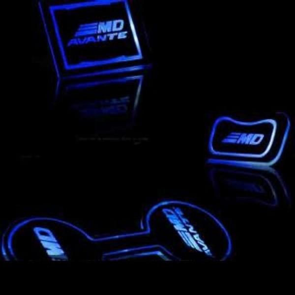 아반떼MD 컵홀더 플레이트 LED 컵받침대 컵홀더받침대