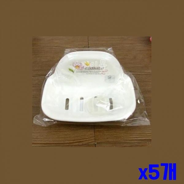 플라워 벽걸이 비누대 소 x5개 비누거치대 비누홀더