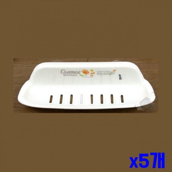 플라워 벽걸이 비누대 대 x5개 비누홀더 비누받침