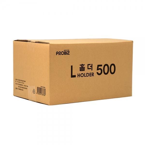 프로비즈 L홀더 l자파일 투명 A4 500매 엘홀더 엘자화일