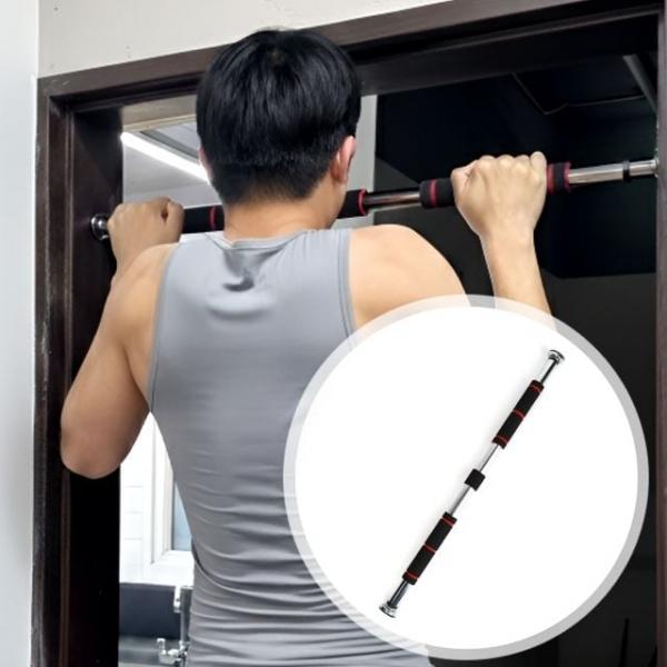 SpaR 방문 문틈 턱걸이 철봉바 장축 80-130cm OWJ60323