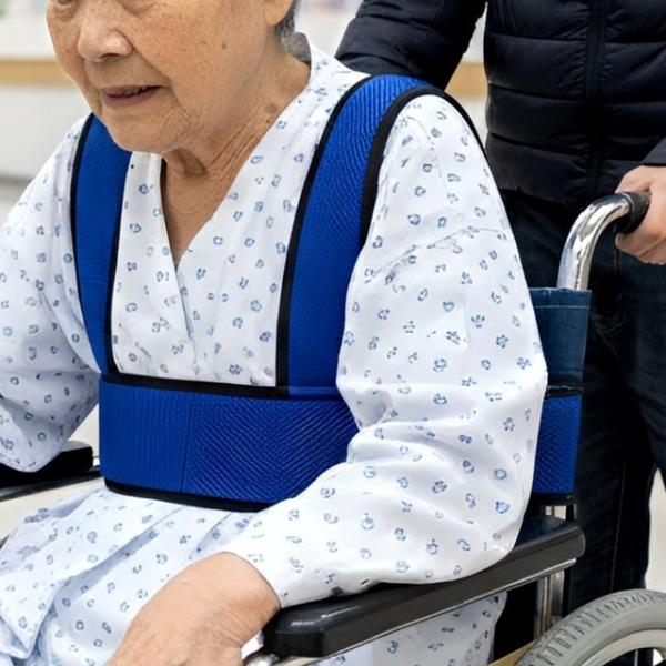 SpaR 조끼형 휠체어 안전벨트 블루 OWJ60323