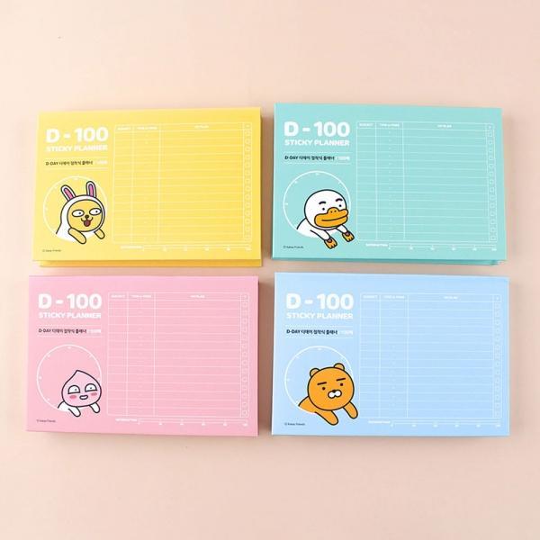 203D] 5700 카카오프렌즈 D-DAY 점착 플래너 (3개세트)