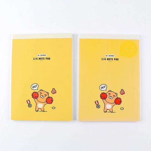 202C] 1500 카카오프렌즈 치얼업 스터디 패드 노트 1/4 (12개세트)