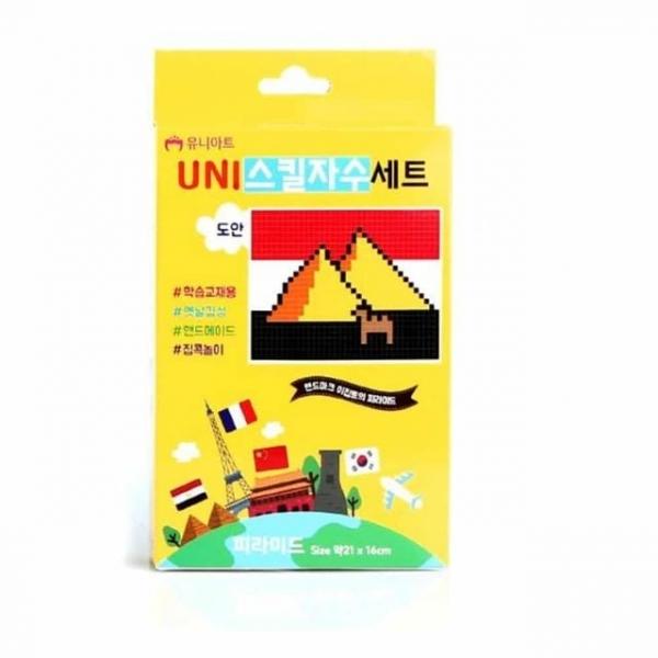 DIY 자수세트 (피라미드) 취미키트 아동만들기 어린이만들기